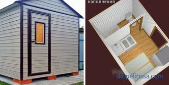 Hozblok со тоалет, woodsheds, туш и други објекти под истиот покрив, купи hozblok во регионот Москва