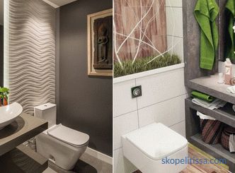 Декорација на мал тоалет, правила за избор на материјали и бои, популарни детали и стилови