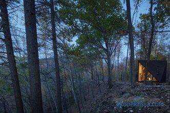 Кристално обликувана минијатурна куќа во шумата на Лансвил