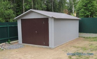 Проекти на гаражи со hozblok (со економски дел): опции за згради