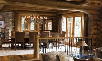Внатрешноста на дрвената куќа внатре: фото и видео идеи