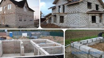 Земја куќи од пена блокови - клуч проекти, цени за изградба во Москва, слика