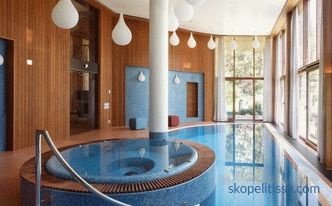 Типични и индивидуални проекти на куќи со базен: нијанси на избор