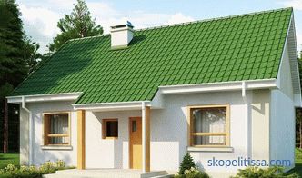 Проекти на куќи од газобетон и пена бетонски блокови до 100 квадратни метри. m: видови, примери, предности на материјалот