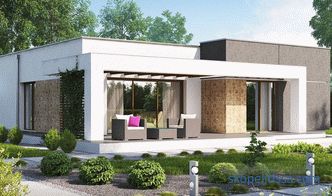 Проекти на куќи од газобетон и пена бетонски блокови до 100 квадратни метри. m: видови, примери, предности на материјалот