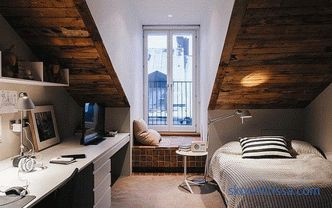 Внатрешност и дизајн на таванот во дрвена куќа, втор кат во куќа, покривот на таванот, идеи, фотографии