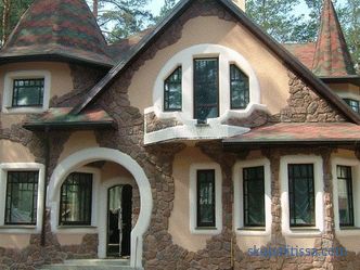 Дизајн и стилови на фасадата на селска куќа: примери со фотографии