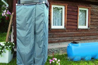 Купи пластичен туш резервоар со загреан, летен туш за градина: цена во Москва